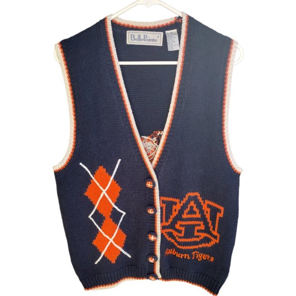 bellepointe Sweaters Vintage Auburn University Cardigan Knit